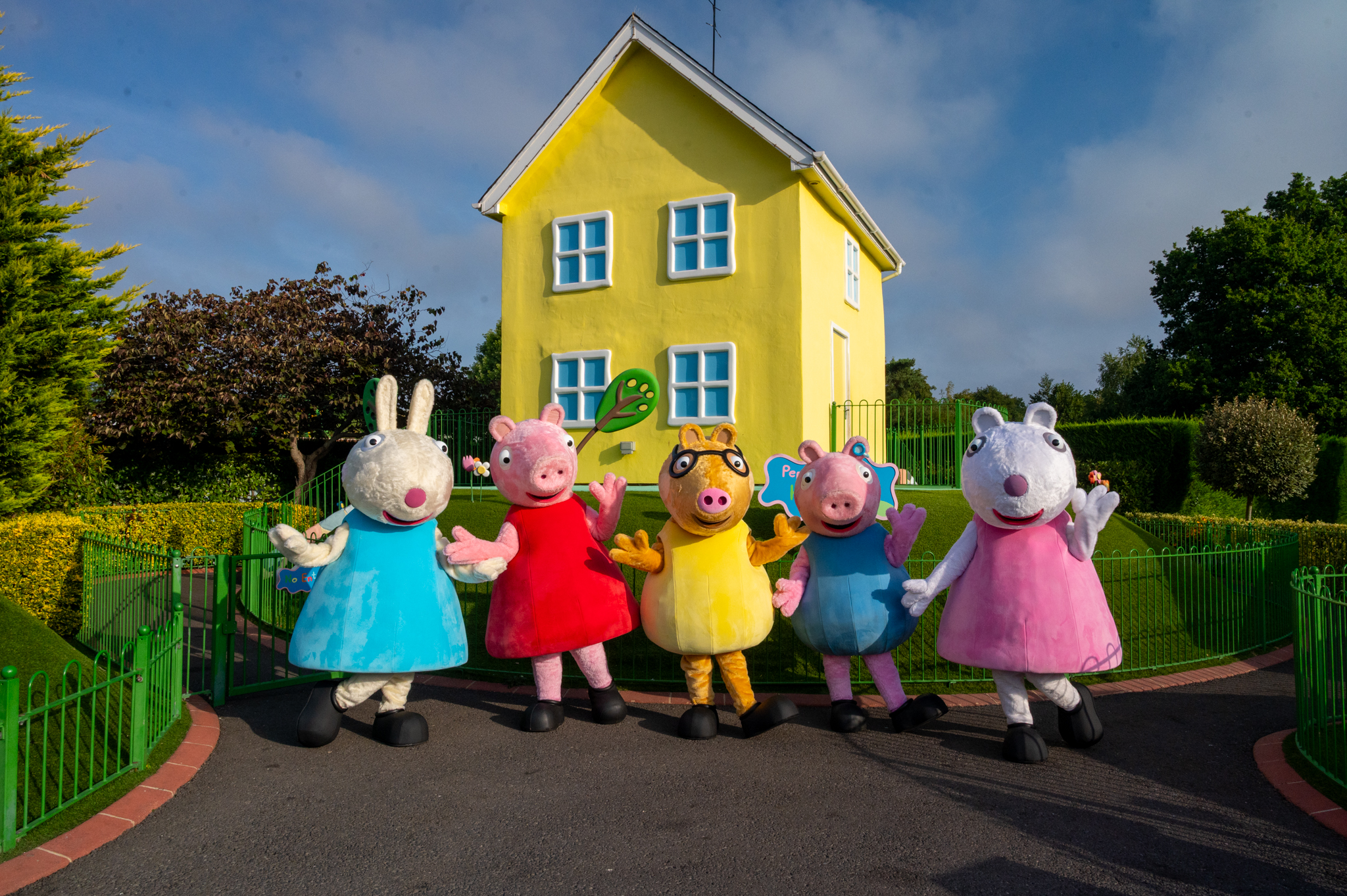Peppa Pig World character meet during a toddler short break