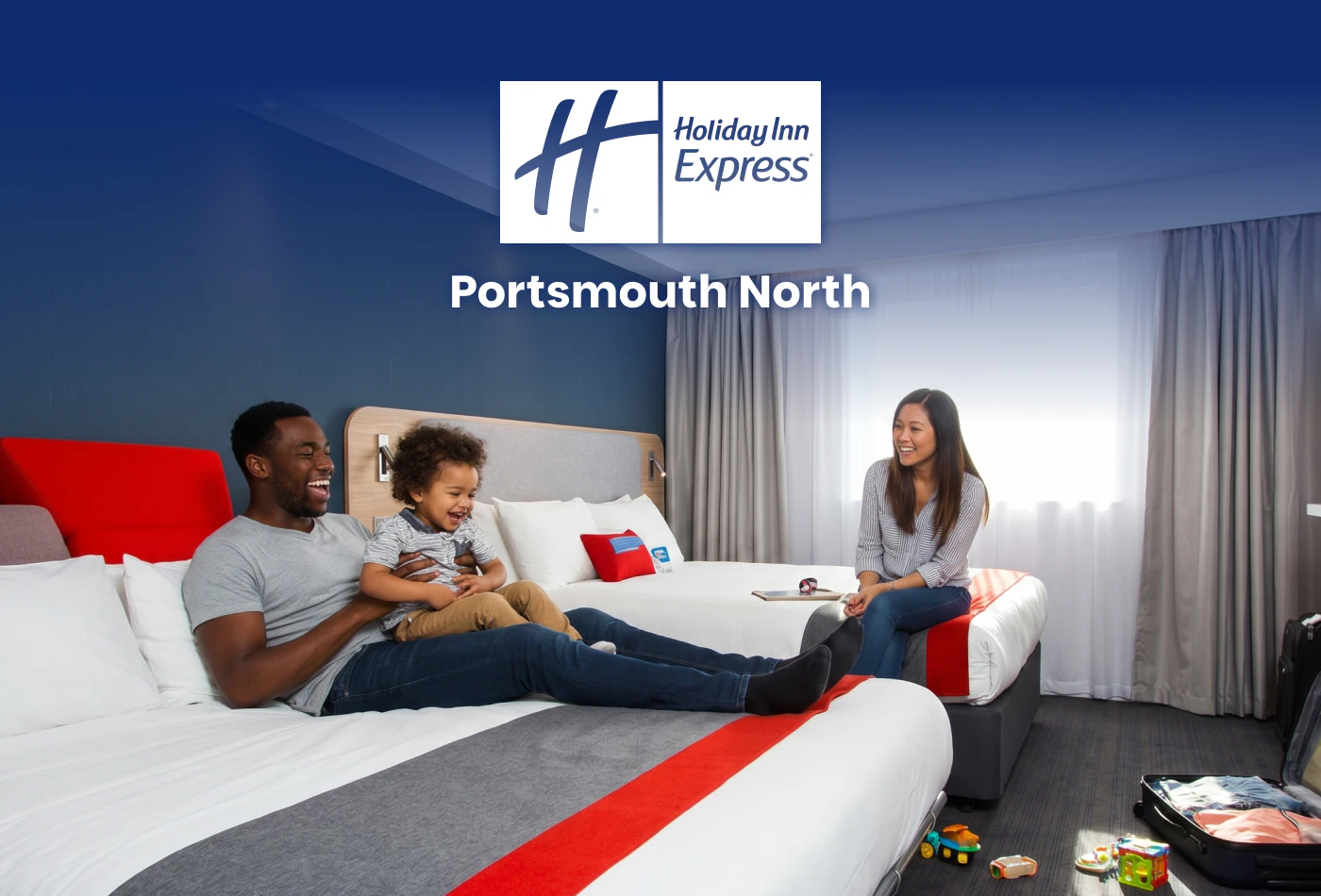 Family-friendly hotel room for a Paultons Park short break
