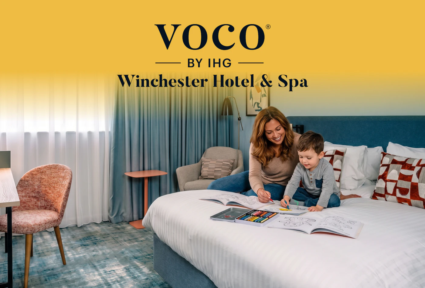 Family-friendly hotel room for a Paultons Park short break
