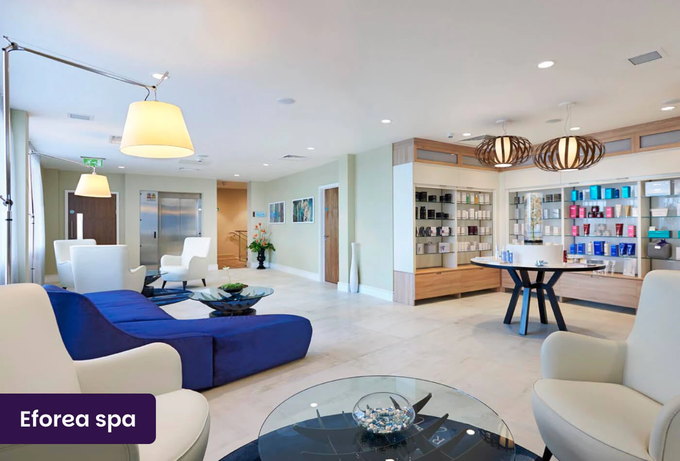 Eforea spa lounge at Hilton Southampton – Utilita Bowl
