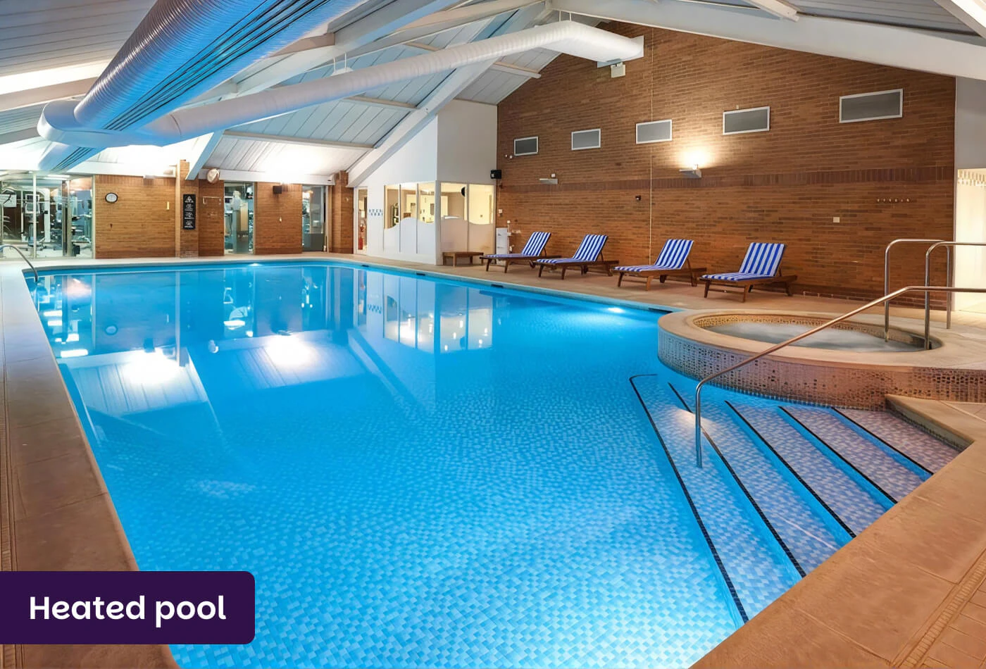 Heated pool at Orida Newbury Hotel