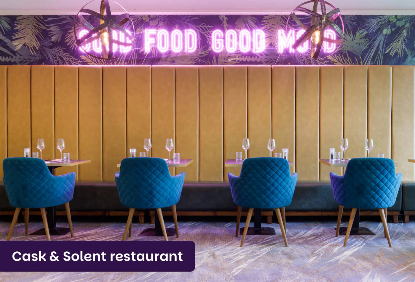 Cask and Solent restaurant dining area