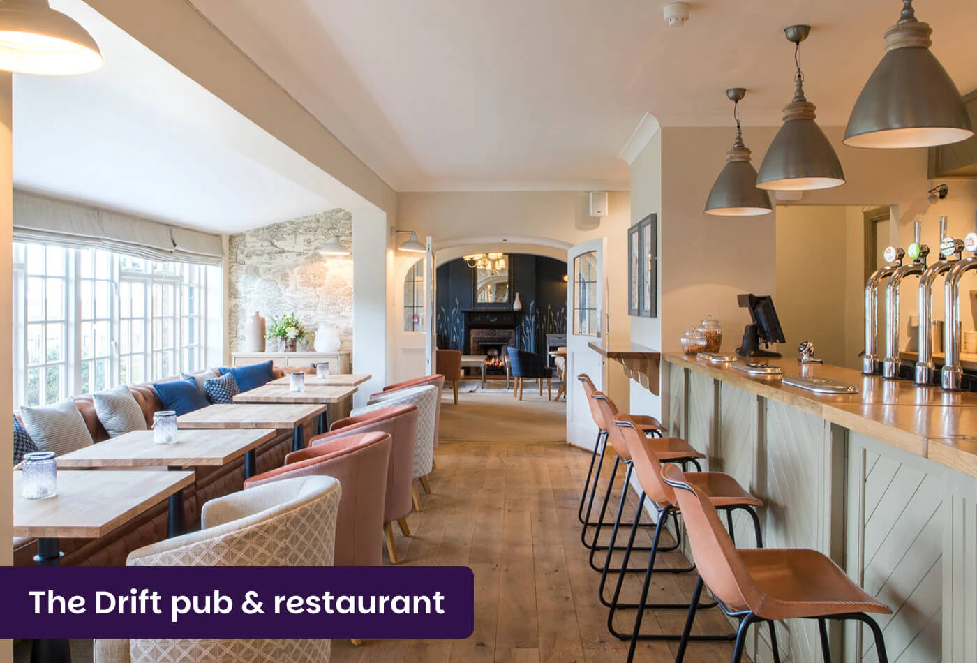 The Drift pub and restaurant interior
