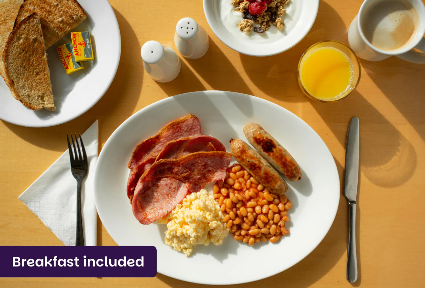 Breakfast spread at Holiday Inn Express Portsmouth North